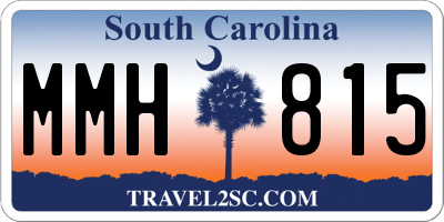 SC license plate MMH815