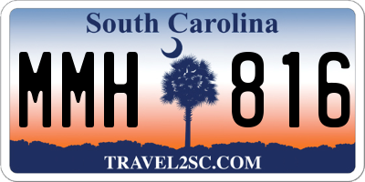 SC license plate MMH816