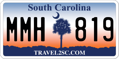 SC license plate MMH819