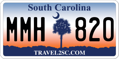 SC license plate MMH820