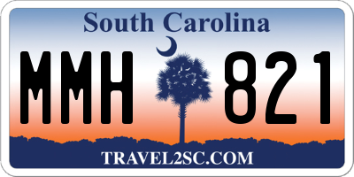 SC license plate MMH821