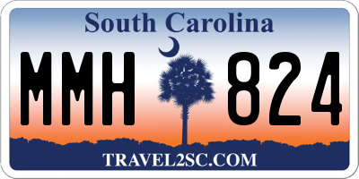SC license plate MMH824