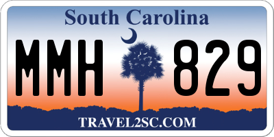 SC license plate MMH829