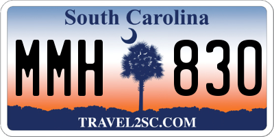 SC license plate MMH830