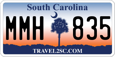 SC license plate MMH835