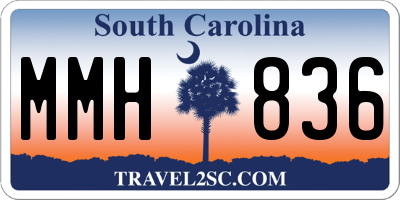 SC license plate MMH836