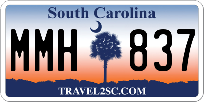 SC license plate MMH837
