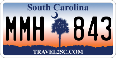 SC license plate MMH843