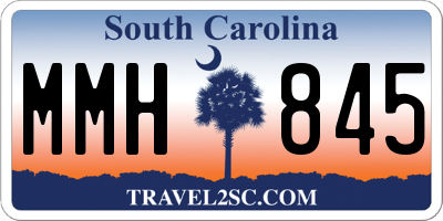 SC license plate MMH845