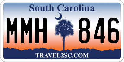 SC license plate MMH846