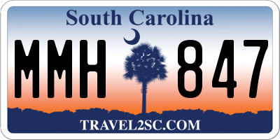 SC license plate MMH847