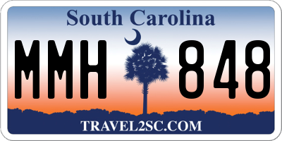 SC license plate MMH848