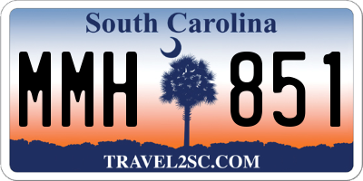 SC license plate MMH851