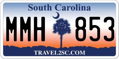 SC license plate MMH853