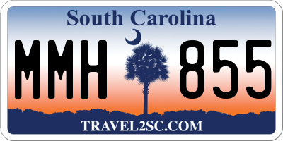 SC license plate MMH855
