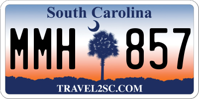 SC license plate MMH857