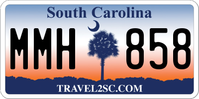 SC license plate MMH858