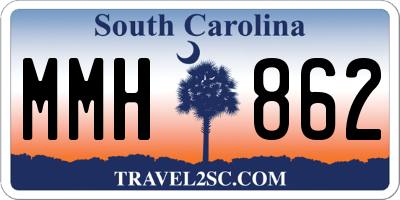 SC license plate MMH862