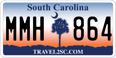 SC license plate MMH864