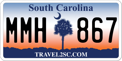 SC license plate MMH867