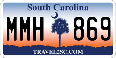 SC license plate MMH869