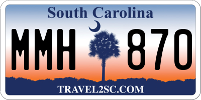 SC license plate MMH870