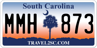 SC license plate MMH873