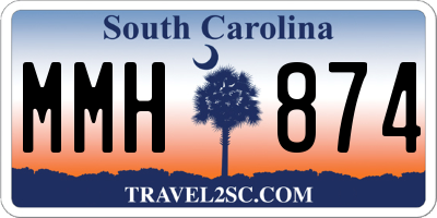 SC license plate MMH874