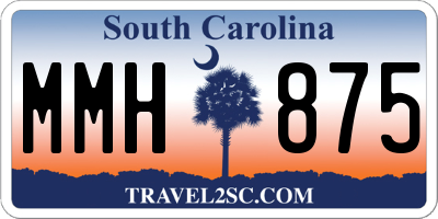 SC license plate MMH875