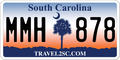 SC license plate MMH878