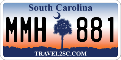 SC license plate MMH881
