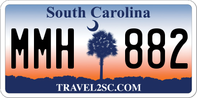 SC license plate MMH882