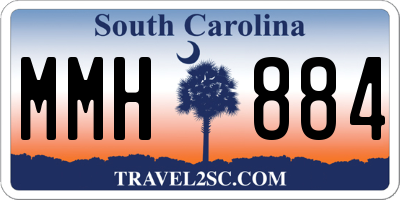 SC license plate MMH884