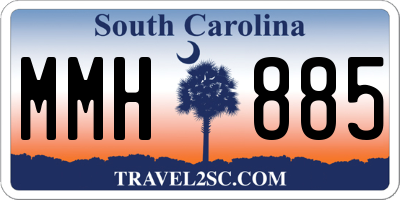 SC license plate MMH885
