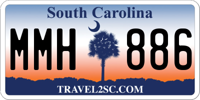SC license plate MMH886