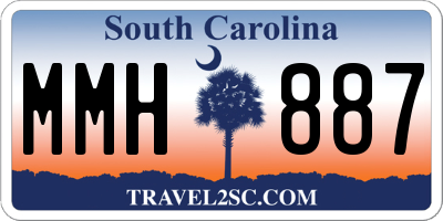 SC license plate MMH887