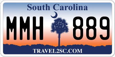 SC license plate MMH889