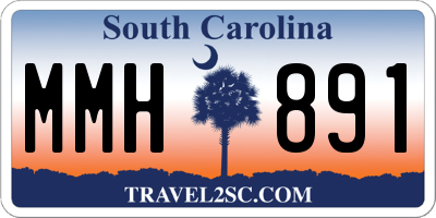 SC license plate MMH891