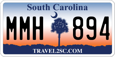 SC license plate MMH894