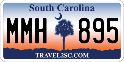 SC license plate MMH895