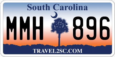SC license plate MMH896