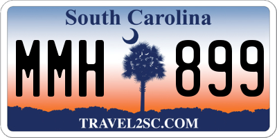 SC license plate MMH899