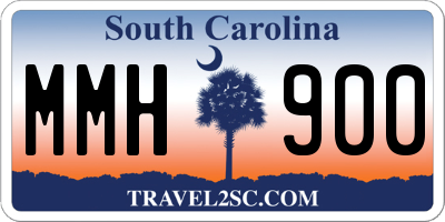 SC license plate MMH900