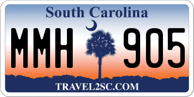 SC license plate MMH905