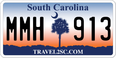 SC license plate MMH913