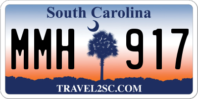 SC license plate MMH917