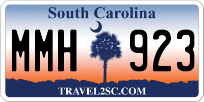 SC license plate MMH923