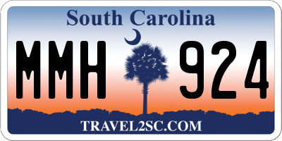 SC license plate MMH924