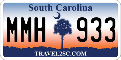 SC license plate MMH933