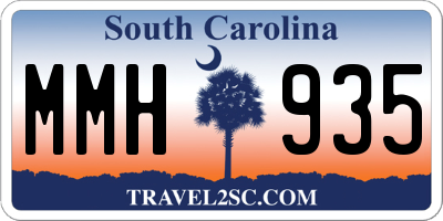 SC license plate MMH935